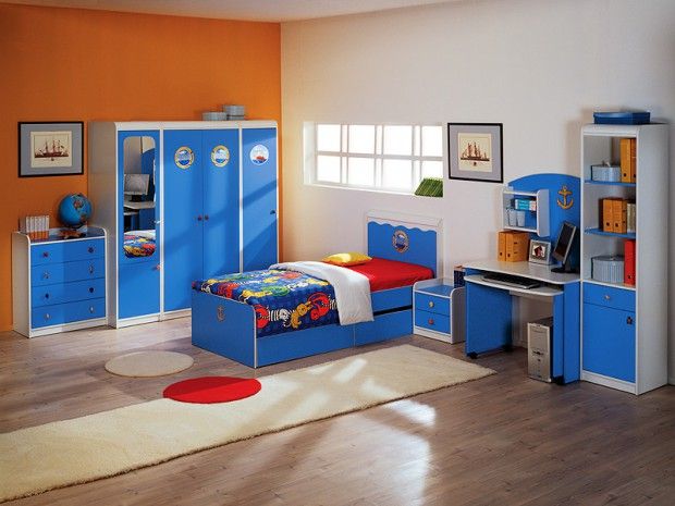 Diferentes estilos de decoración de la habitación de un niño para un niño